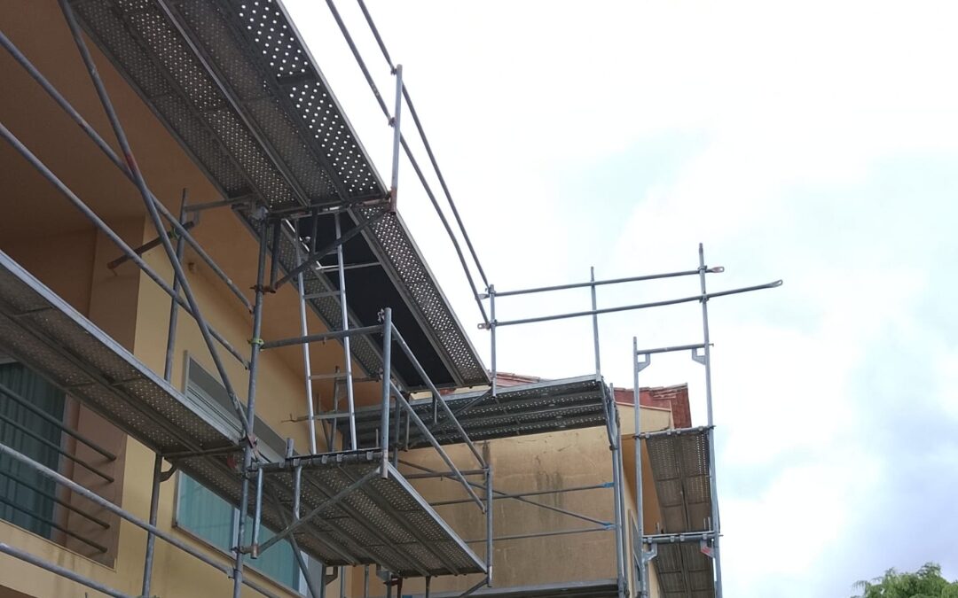 Parte de la fachada de la vivienda de Mourente.