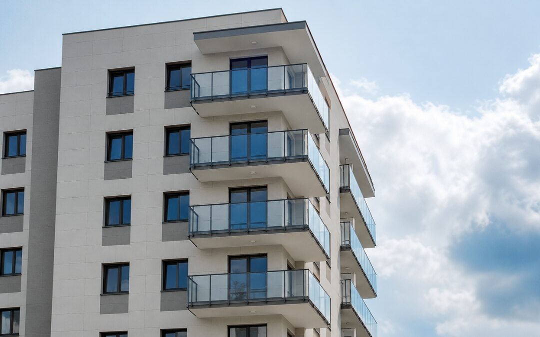 Fachada SATE en un edificio de viviendas.